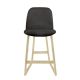 Renne Fabric Upholstered Wood Barstool