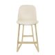 Renne Leather Upholstered Wood Barstool
