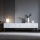 Royal Honeycomb Style White TV Cabinet