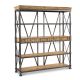 Sarah Industrial Bookshelf with Drawers
