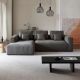 Selena Leather Feather Down Sofa - L Shape / Sectional Sofa