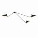 Serge Mouille Style 3 Arms Spider Pendant Lamp