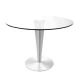 Silvio Round Glass Table