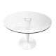Silvio Round Glass Table