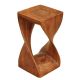Solid Wood Twisted Stool / Side Table