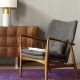 Solomon Solid Wood Lounge Chair / Armchair