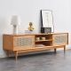 Stamford Solid Wood with Rattan TV Cabinet