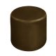 Stockroom Mini Cake Leather Ottoman - Round