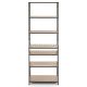 TAD Vintage Industrial Style Solid Wood Loft Bookshelf - Open