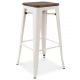 Xavier Pauchard Tolix Style Bar Stool (Wooden Top)