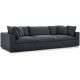 Valeria Fabric Feather Down Sofa - 3 seater