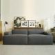 Vancouver Feather Down Fabric Sofa 2 & 3 Seater