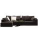 Vella Leather Feather Down Sofa - L shape