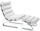 Modern Unico Style  Lounge Chaise with Ottoman