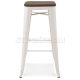 Xavier Pauchard Tolix Style Bar Stool (Wooden Top)