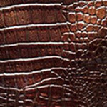 22# Synthetic Crocodile Leather Golden Brown